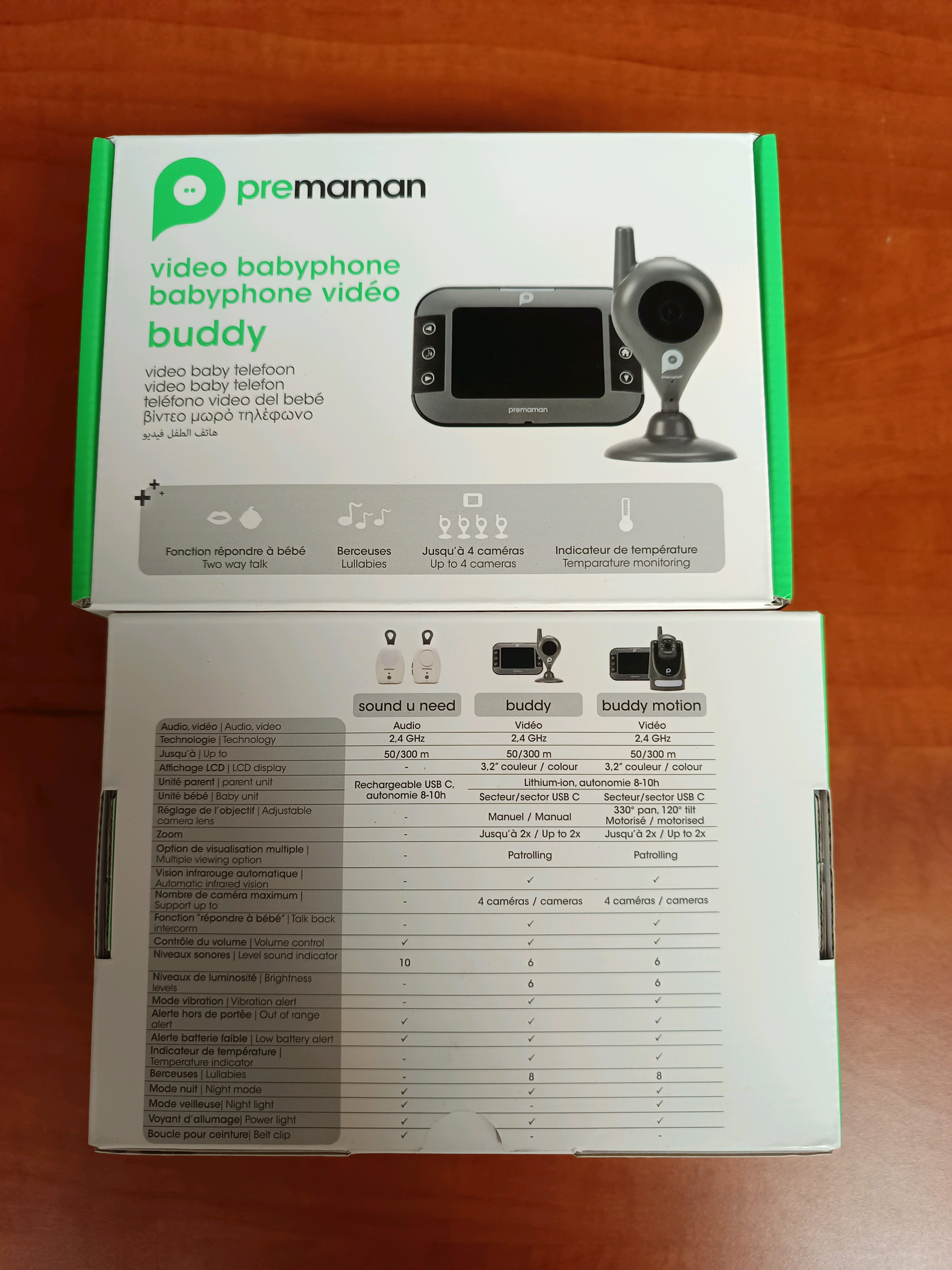 Premaman Buddy babyphone vidéo avec caméra