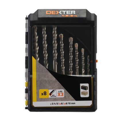 Dexter Pro coffret 8 forets béton 3 à 10 mm