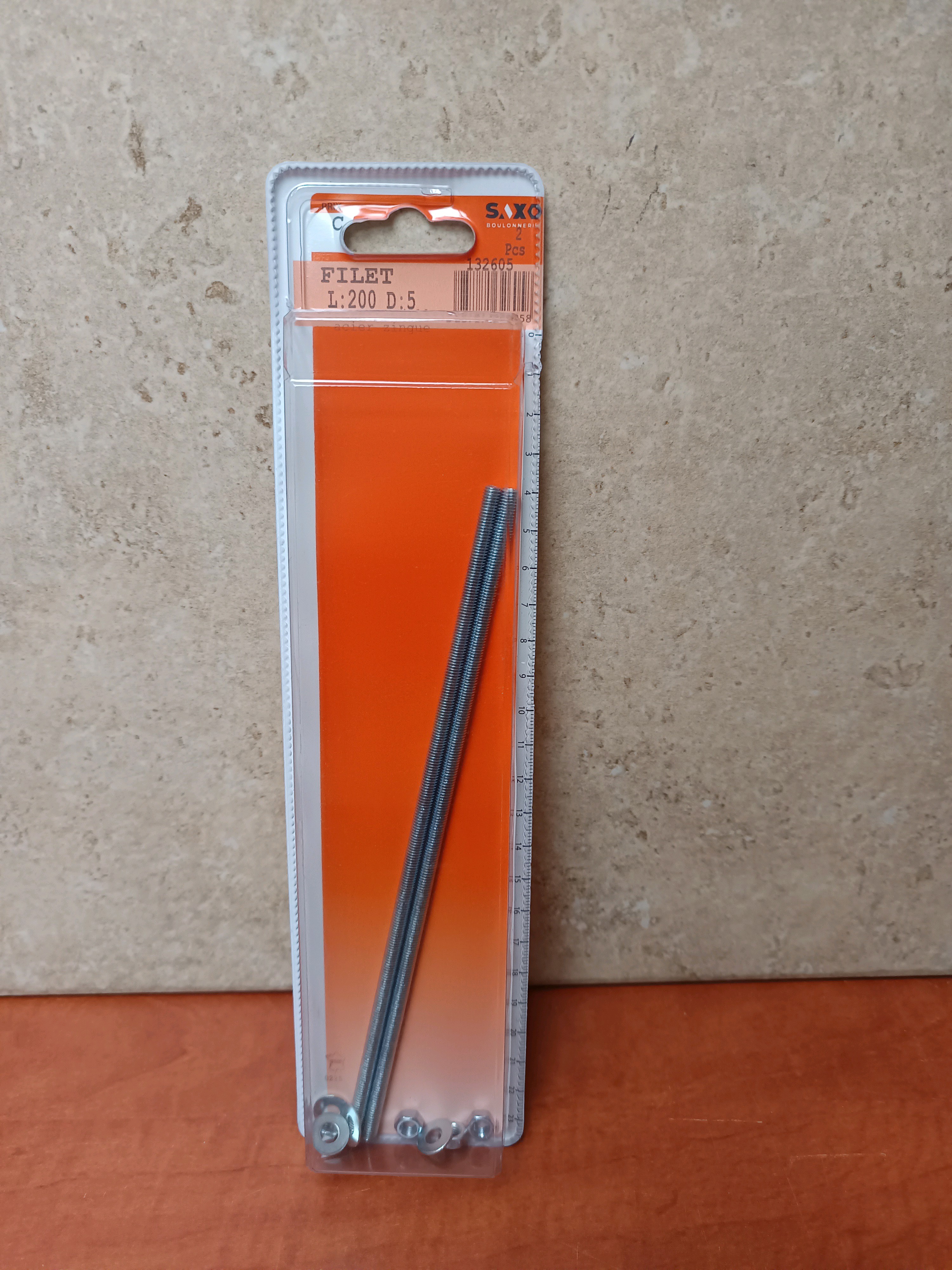 Tige filetée L.200 D.5 (200 mm x 5 mm)
