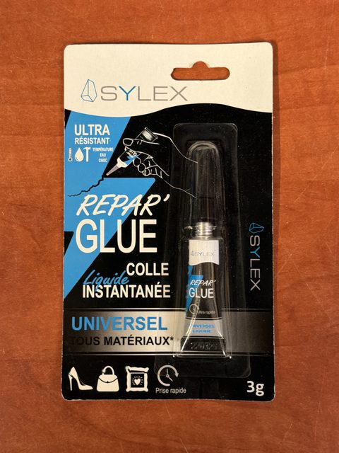 Sylex Repair Glue - colle liquide instantanée universelle 3 g