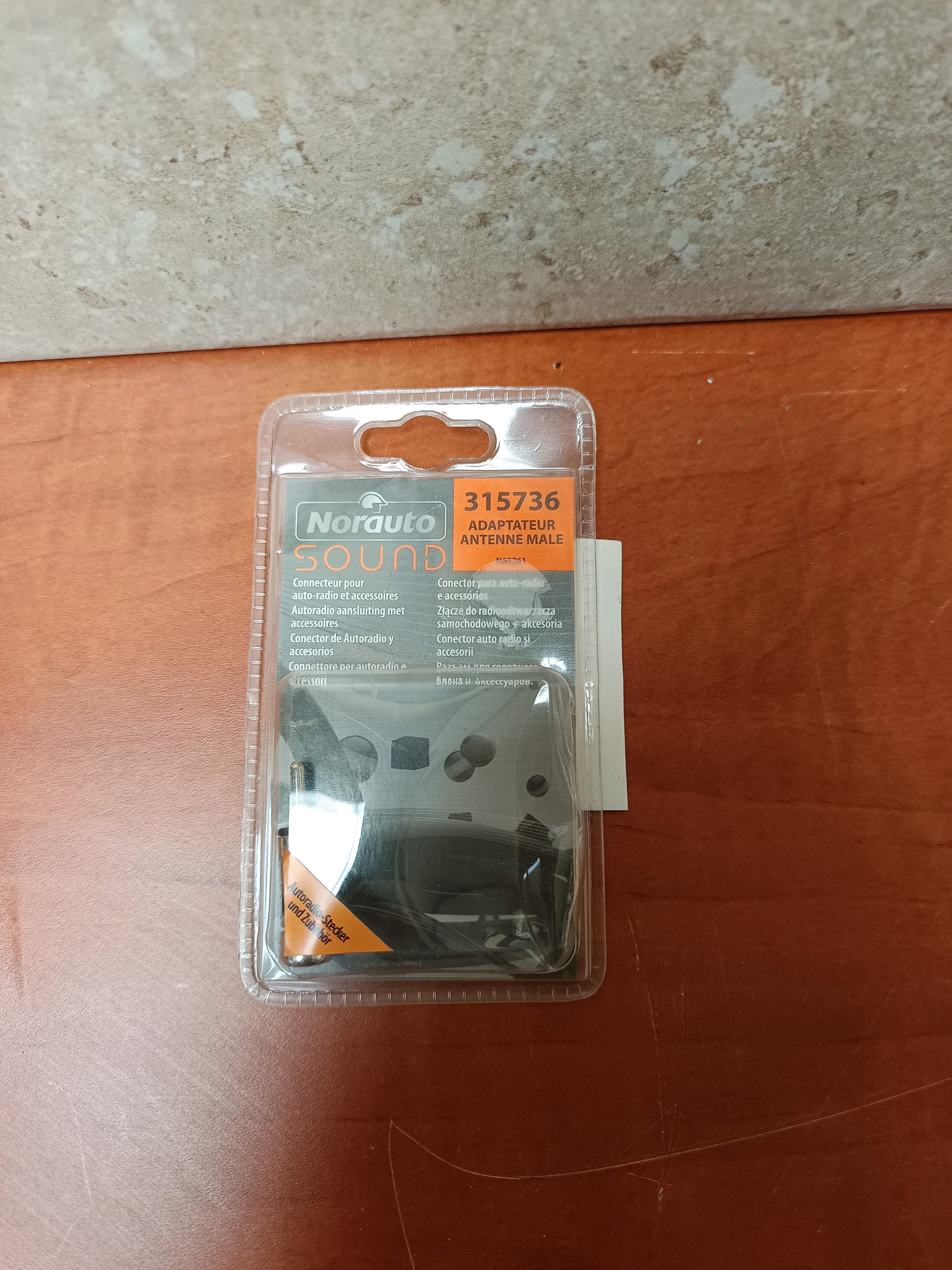 Norauto Sound 315736 Adaptateur d’antenne mâle pour autoradio