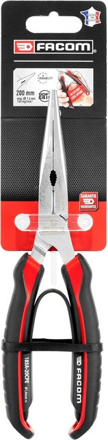 Pince à bec long demi-ronde Facom 185A.20CPEPB 200 mm