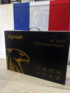 Lecteur multimédia Egreat A8 Pro 4K UHD Android 7 avec HDD 640 Go