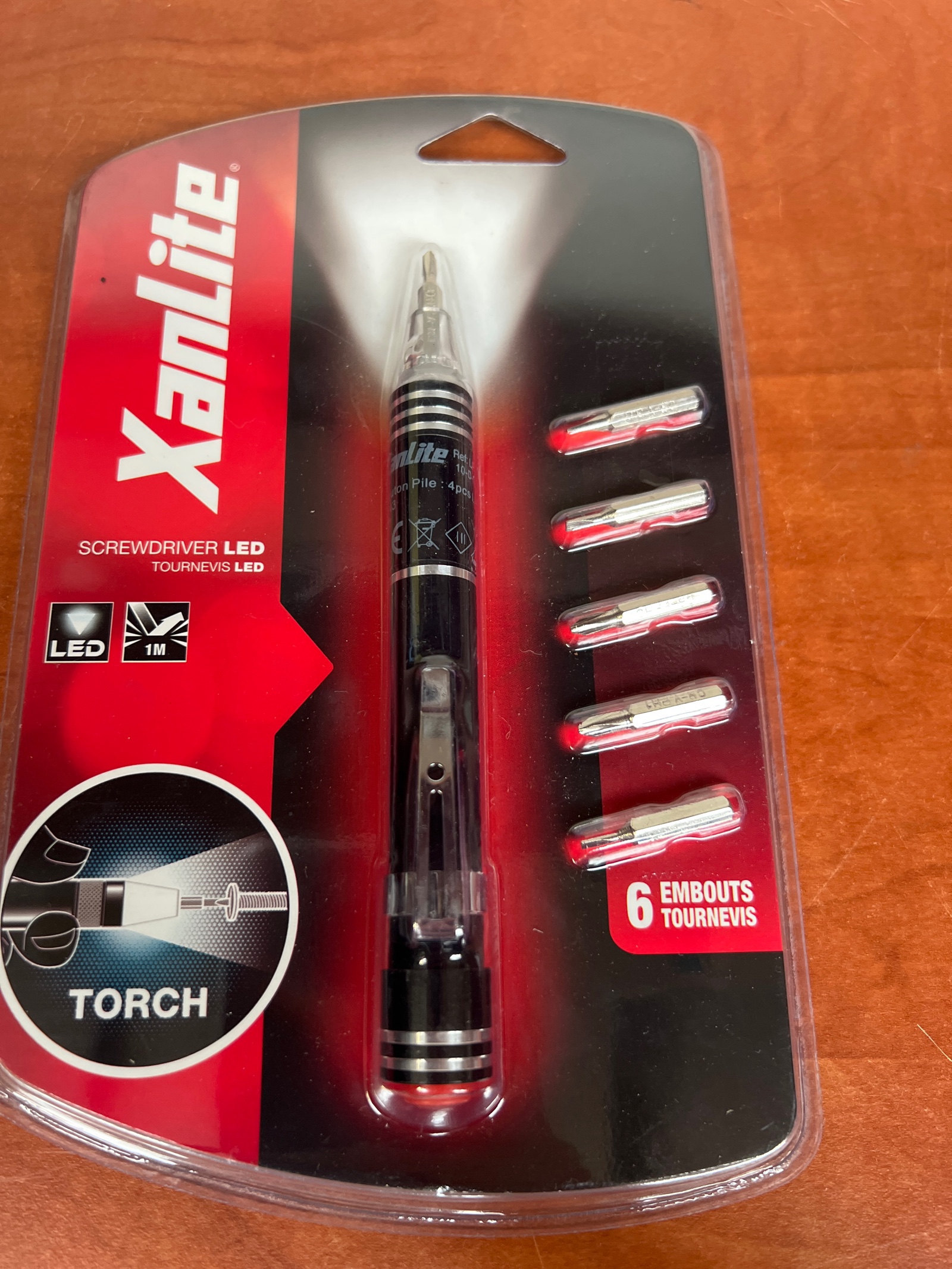 Xanlite Tournevis LED avec 6 embouts