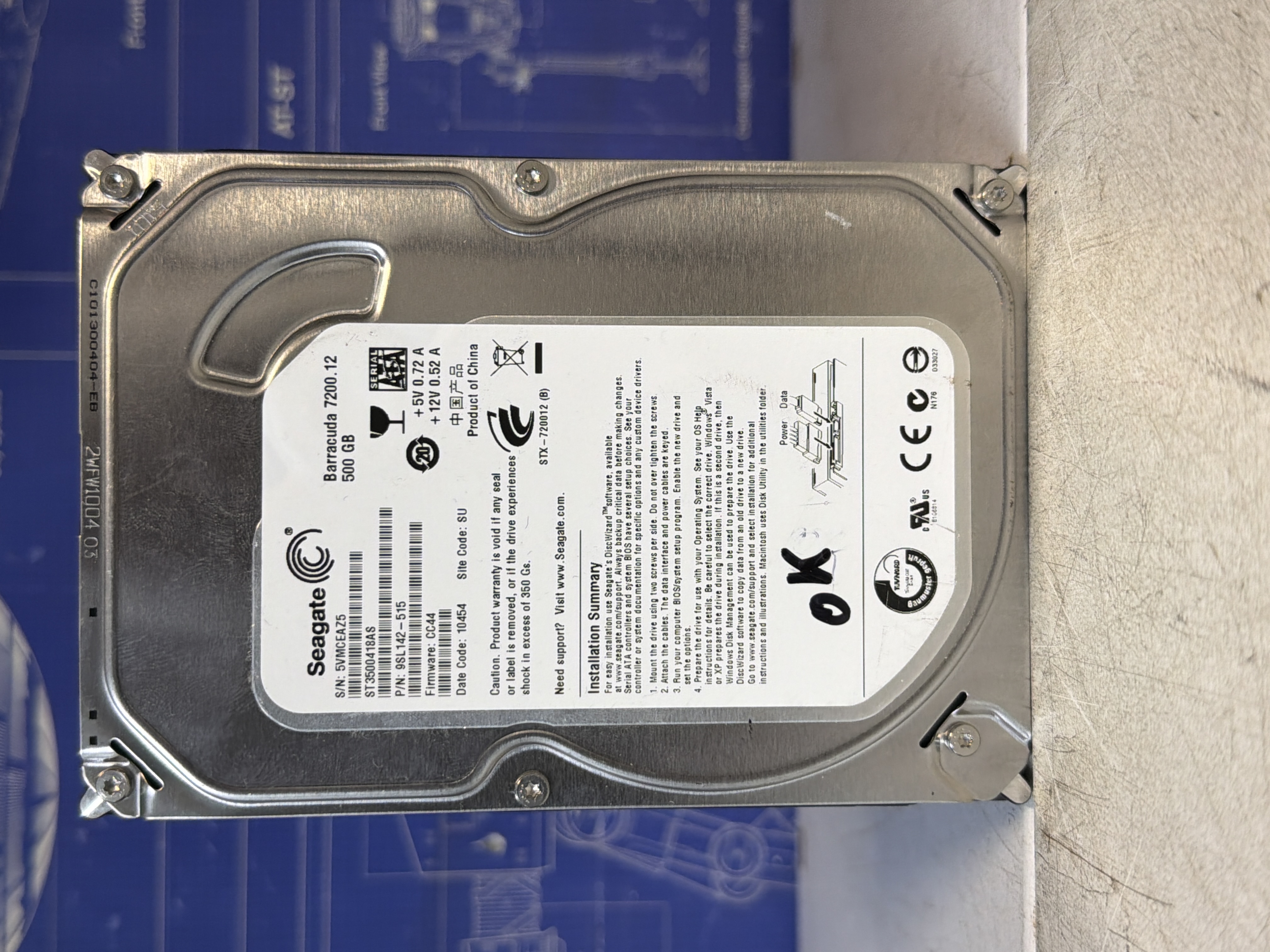 Disque dur interne Seagate Barracuda 7200.12 500 Go