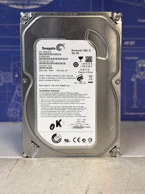 Disque dur interne Seagate Barracuda 7200.12 500 Go