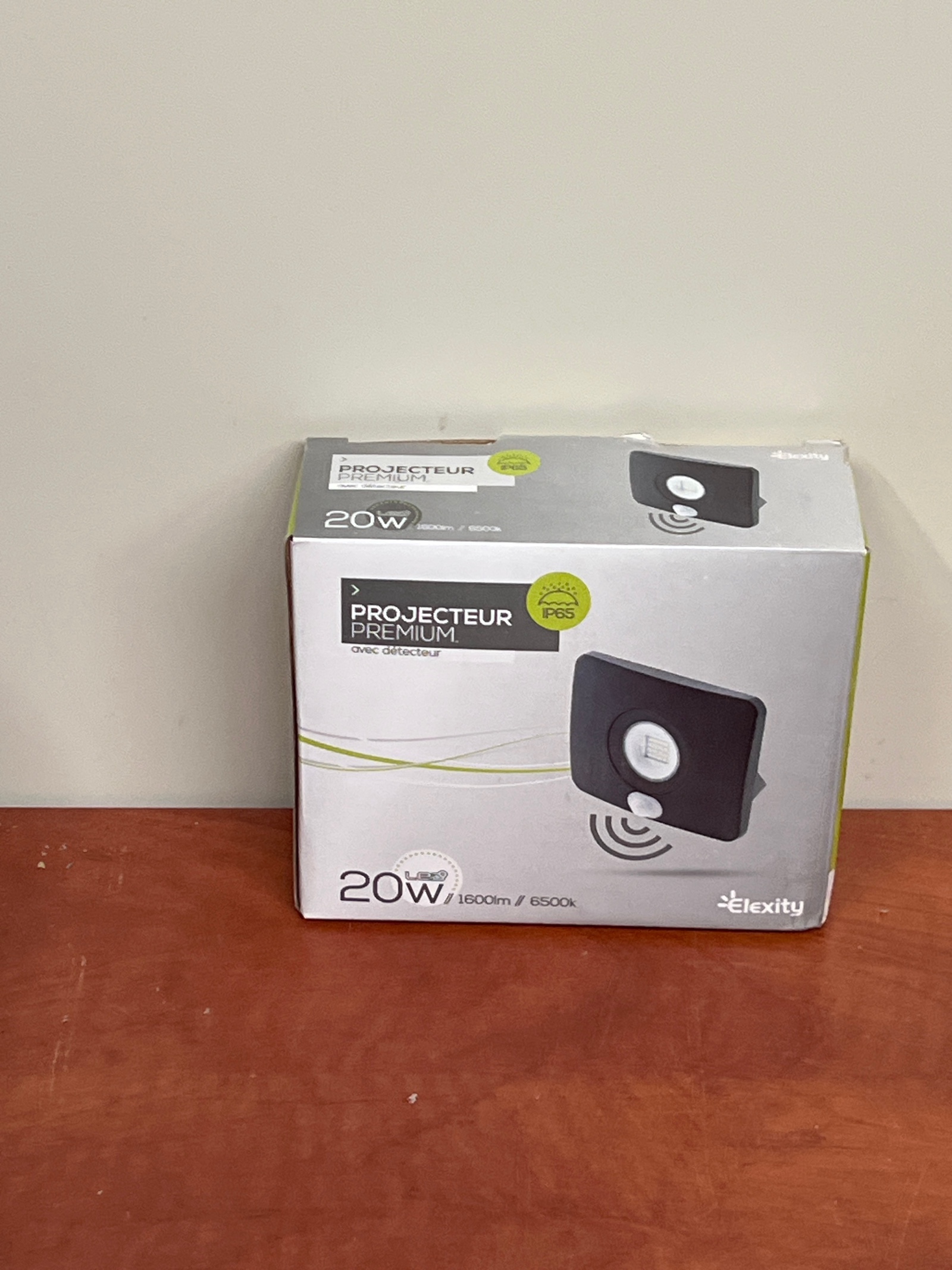 Elexity Projecteur Premium LED 20W avec détecteur de mouvement