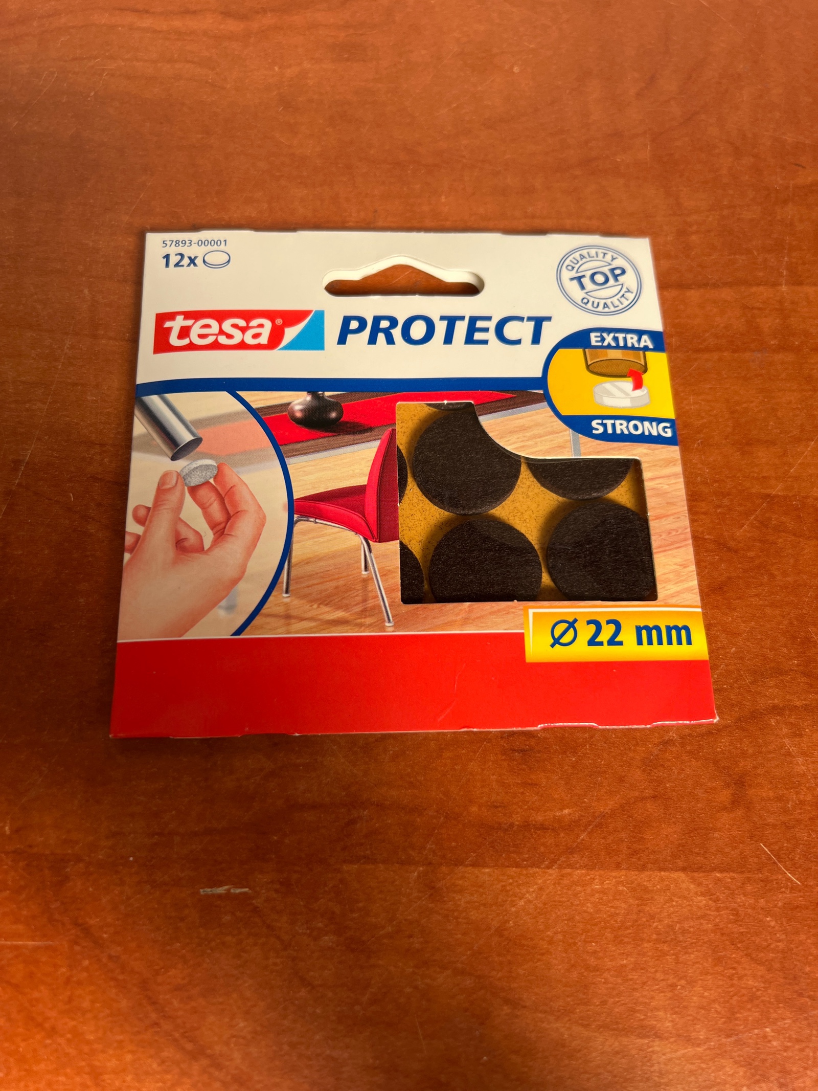 tesa Protect patins en feutre Ø 22 mm (12 pièces) - Extra Strong