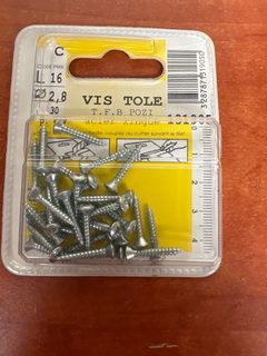 Vis tôle T.F.B Pozidriv Ø 2,8 x 16 mm - acier zingué