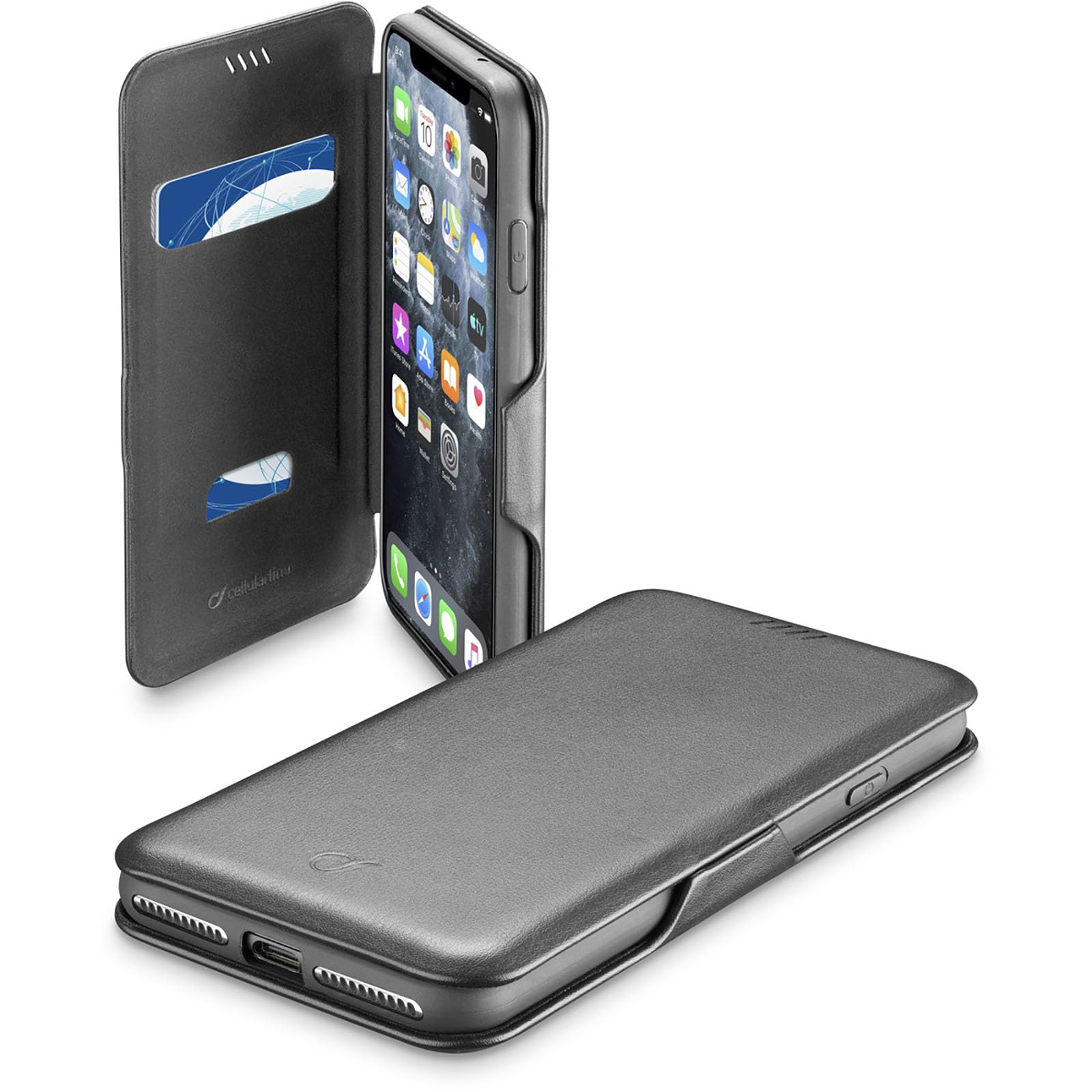 Iphone 11 Pro, Housse Book Clutch, Noir