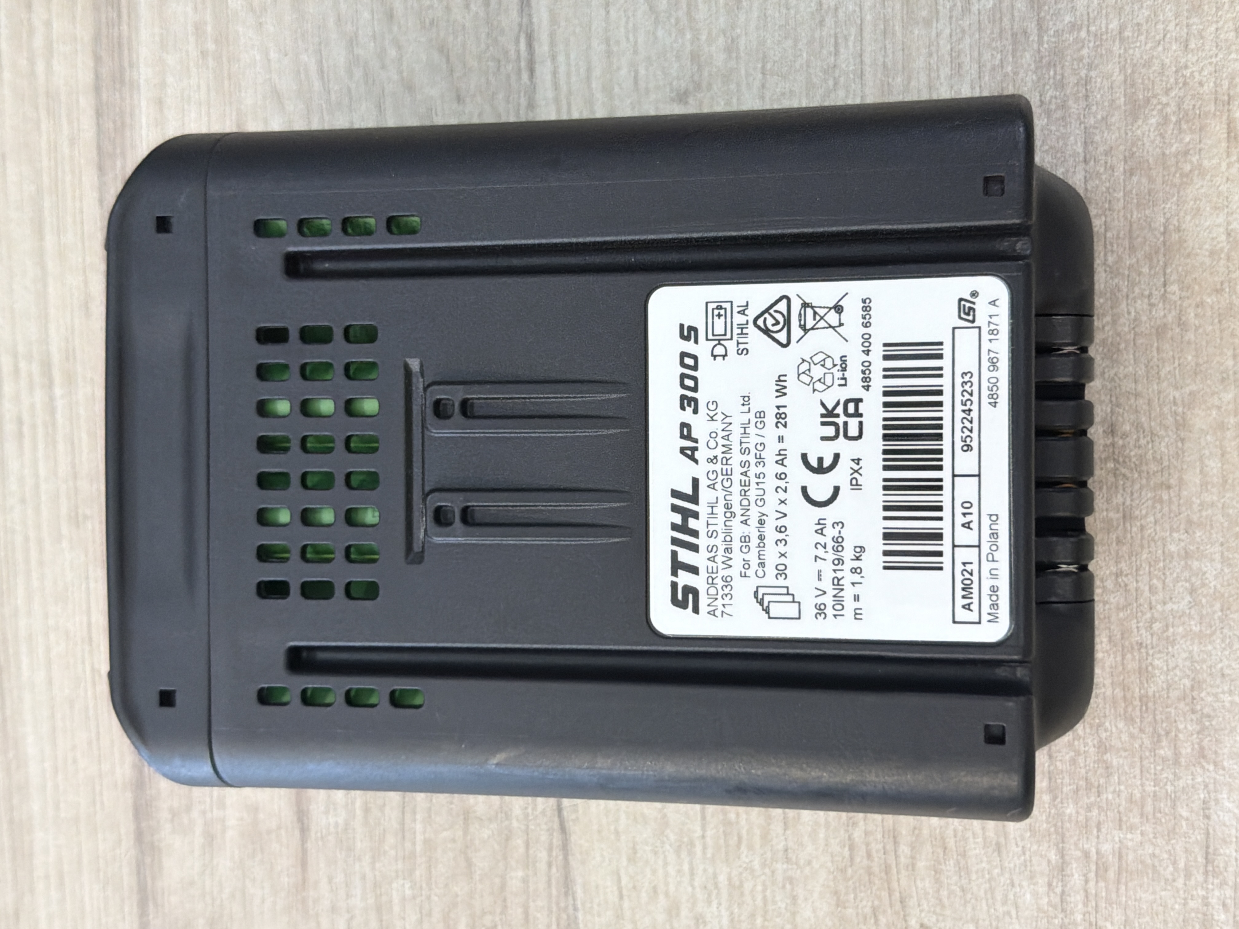 Batterie Stihl AP 300 S 36V 7,2Ah pour outillage — photo 3