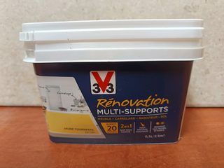 V33 Rénovation Multi-Supports Jaune Tournesol Satin 0,5 L
