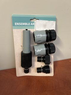 Ensemble arrosage 5 pièces avec buse et raccords rapides