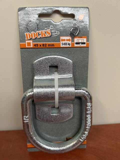 Dock's anneau d'arrimage en D 45 x 82 mm 545 kg