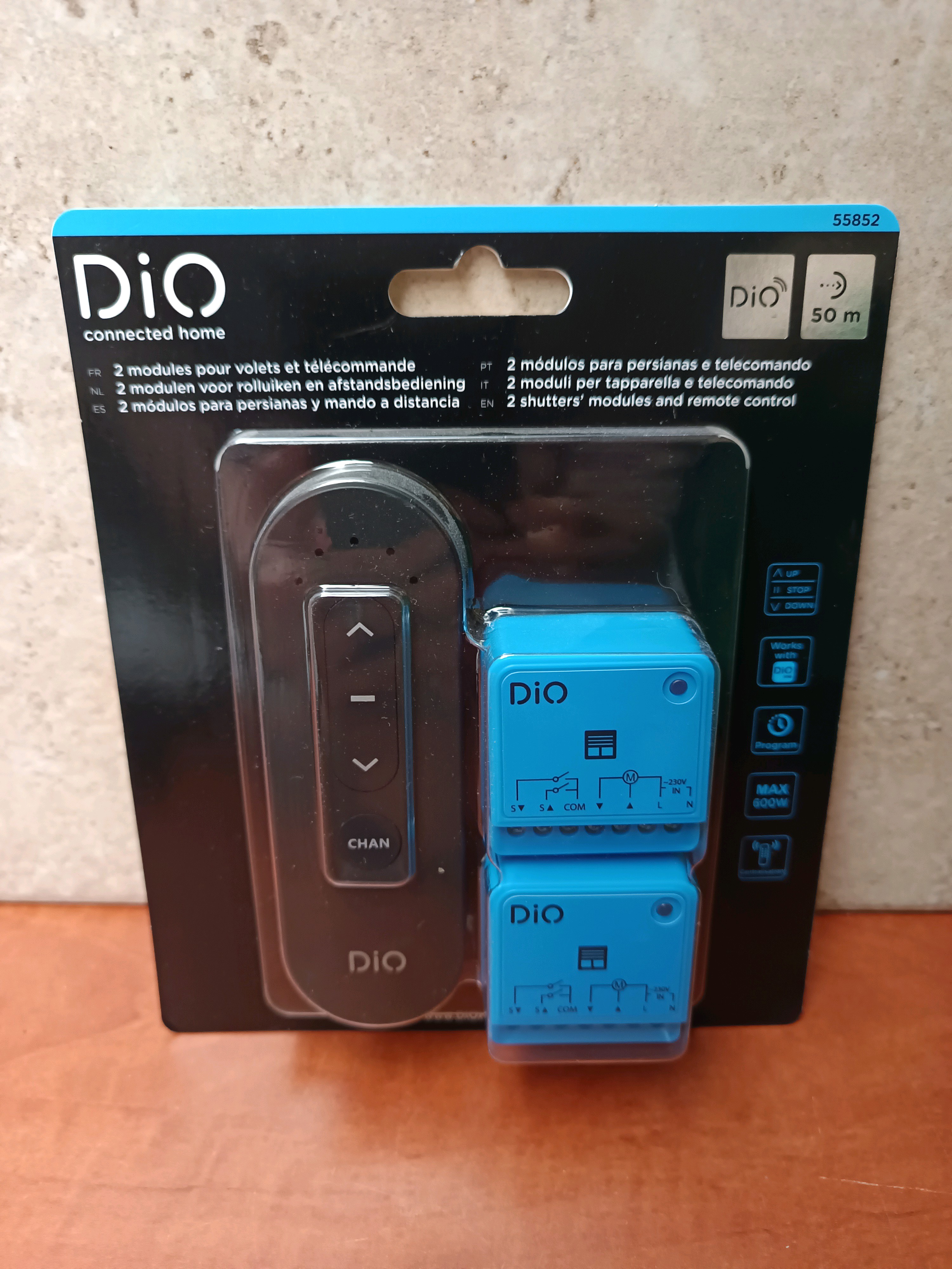 DiO 55852 kit 2 modules pour volets + télécommande
