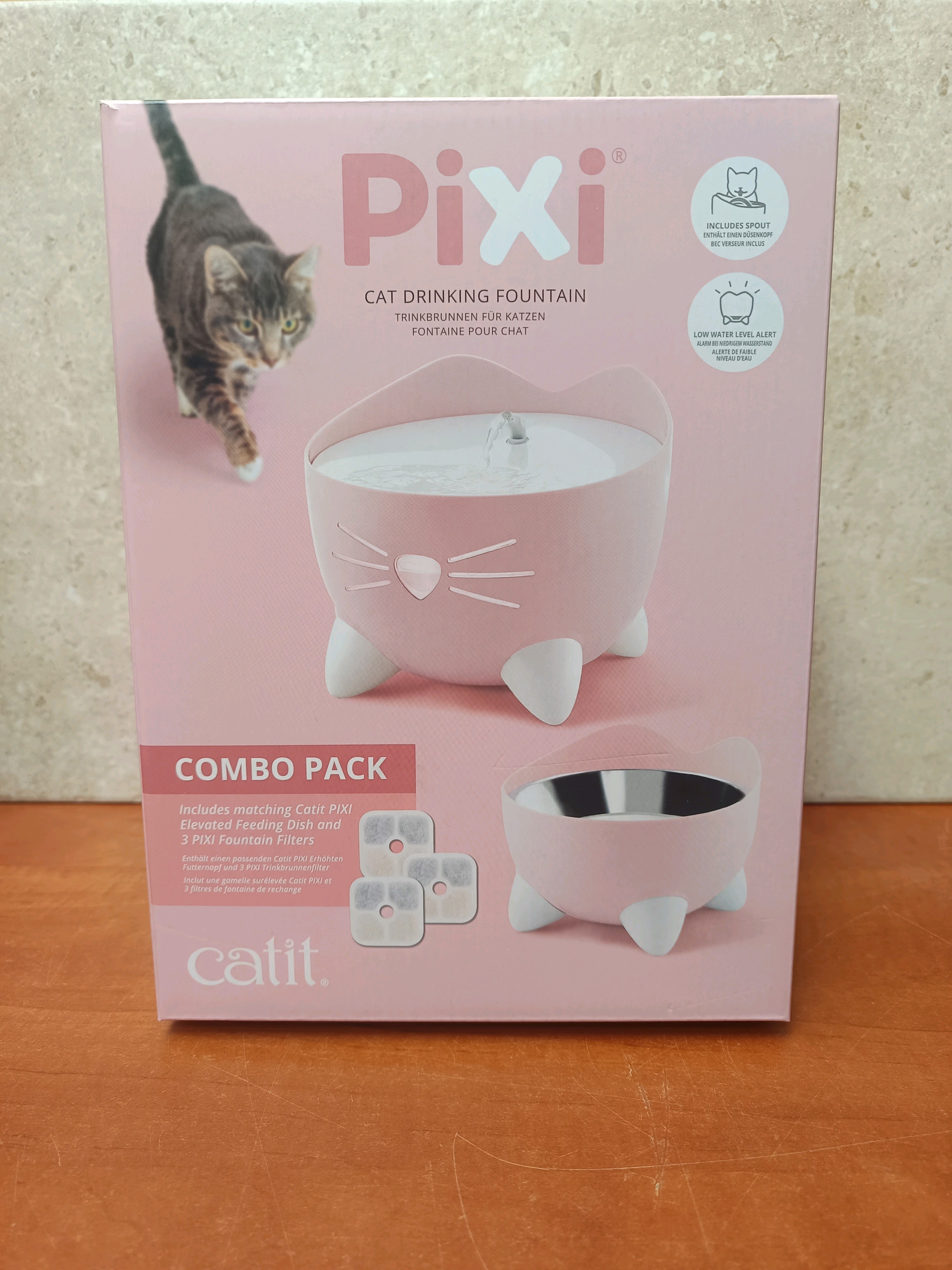 Fontaine à eau pour chat Catit Pixi Combo Pack - rose