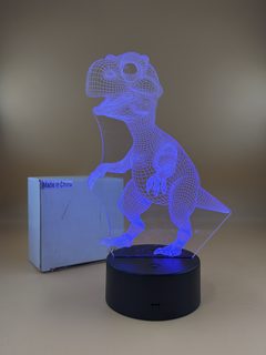 Lampe 3D LED dinosaure