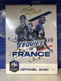 Calendrier officiel 2020 Équipe de France FFF sous emballage