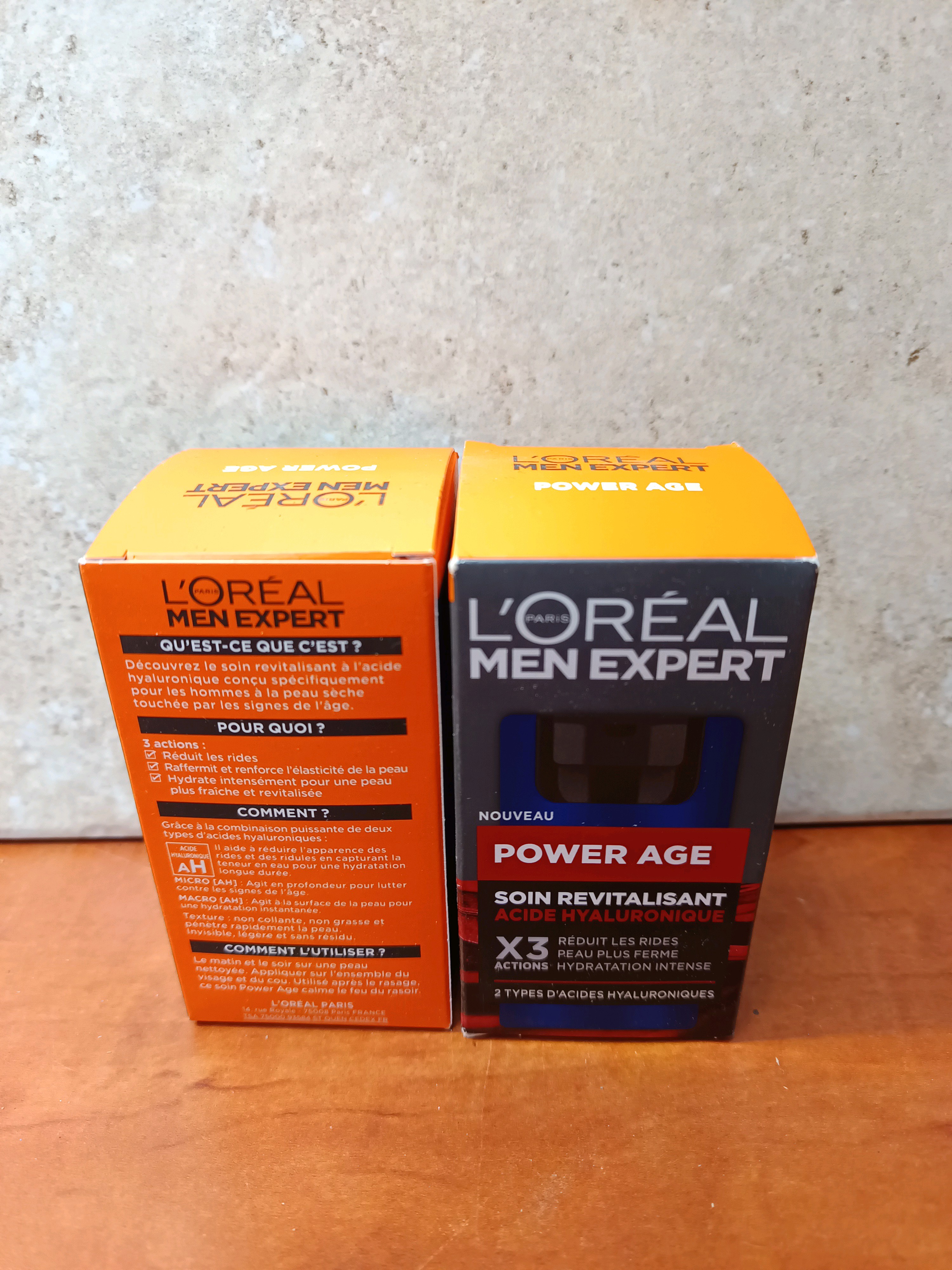 L'Oréal Men Expert Power Age – Soin revitalisant à l'acide hyaluronique