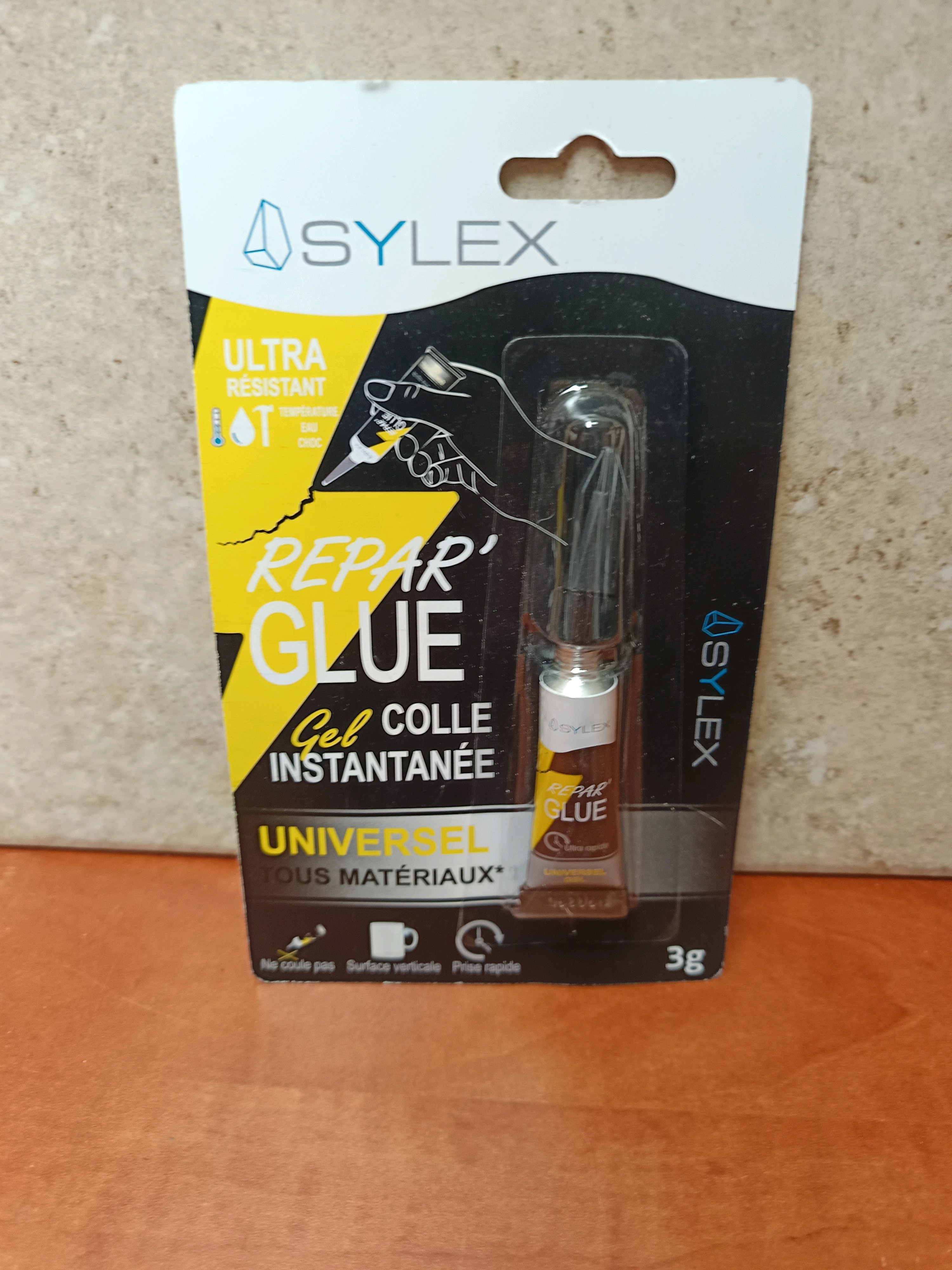 Sylex Répar' Glue gel colle instantanée universel 3 g