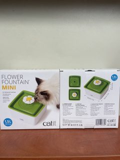 Fontaine à eau pour chat Catit Flower Fountain Mini 1,5 L verte