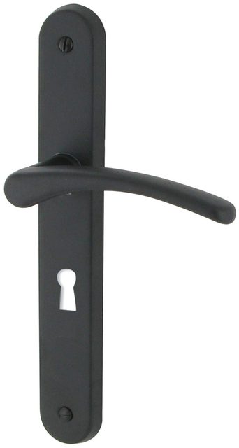 Poignée de porte DT 2000 Cluses noir mat serrure 195 mm