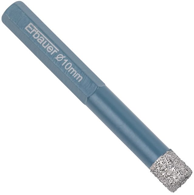 Foret diamant sec pour carrelage ERBAUER 10 mm