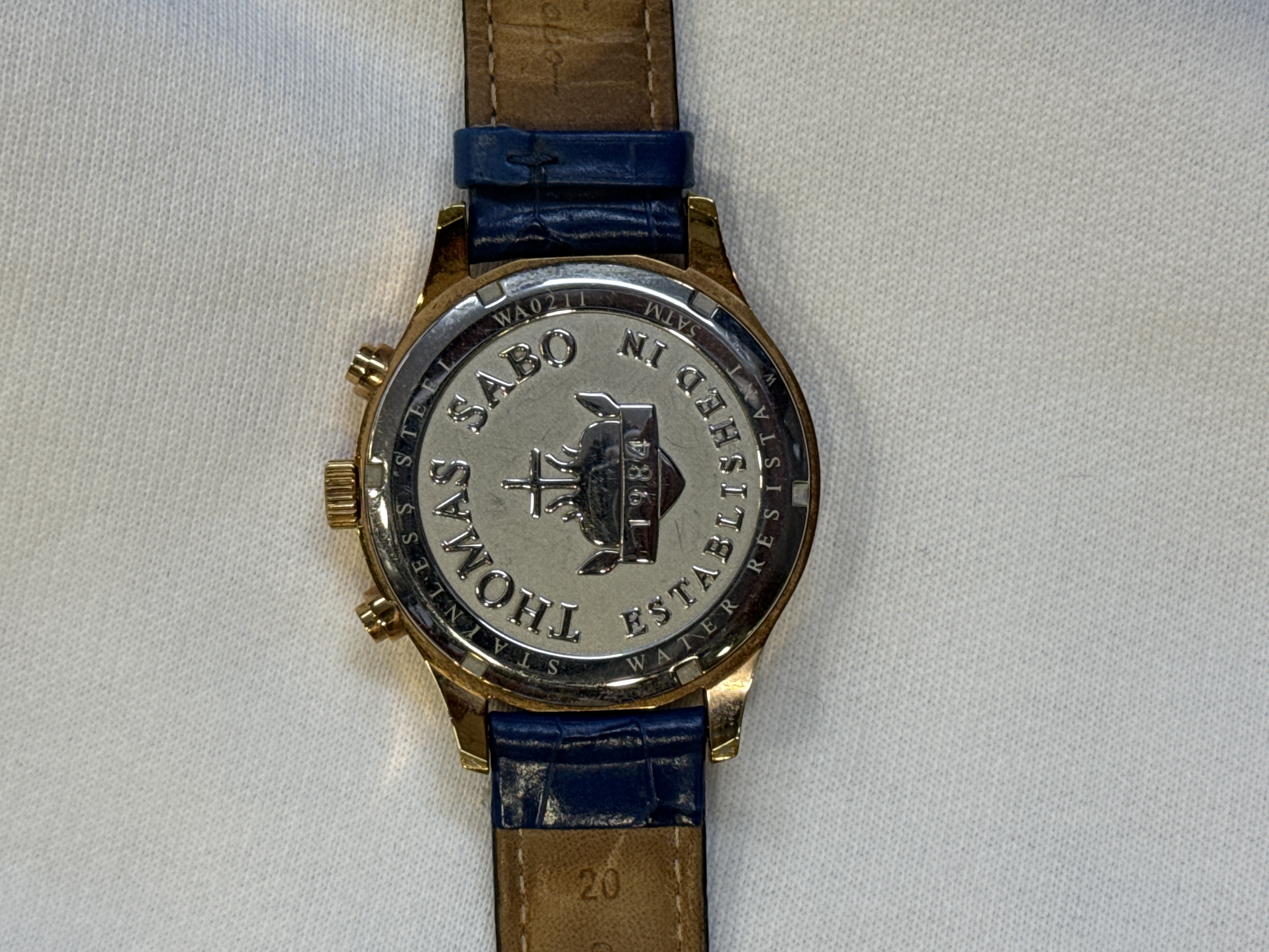 Montre Thomas Sabo WA0139 chronographe cuir bleu — photo 2