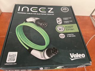 Câble de recharge voiture électrique Valeo ineez Type 2 7,4 kW 5 m