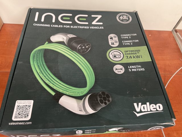 Câble de recharge voiture électrique Valeo ineez Type 2 7,4 kW 5 m