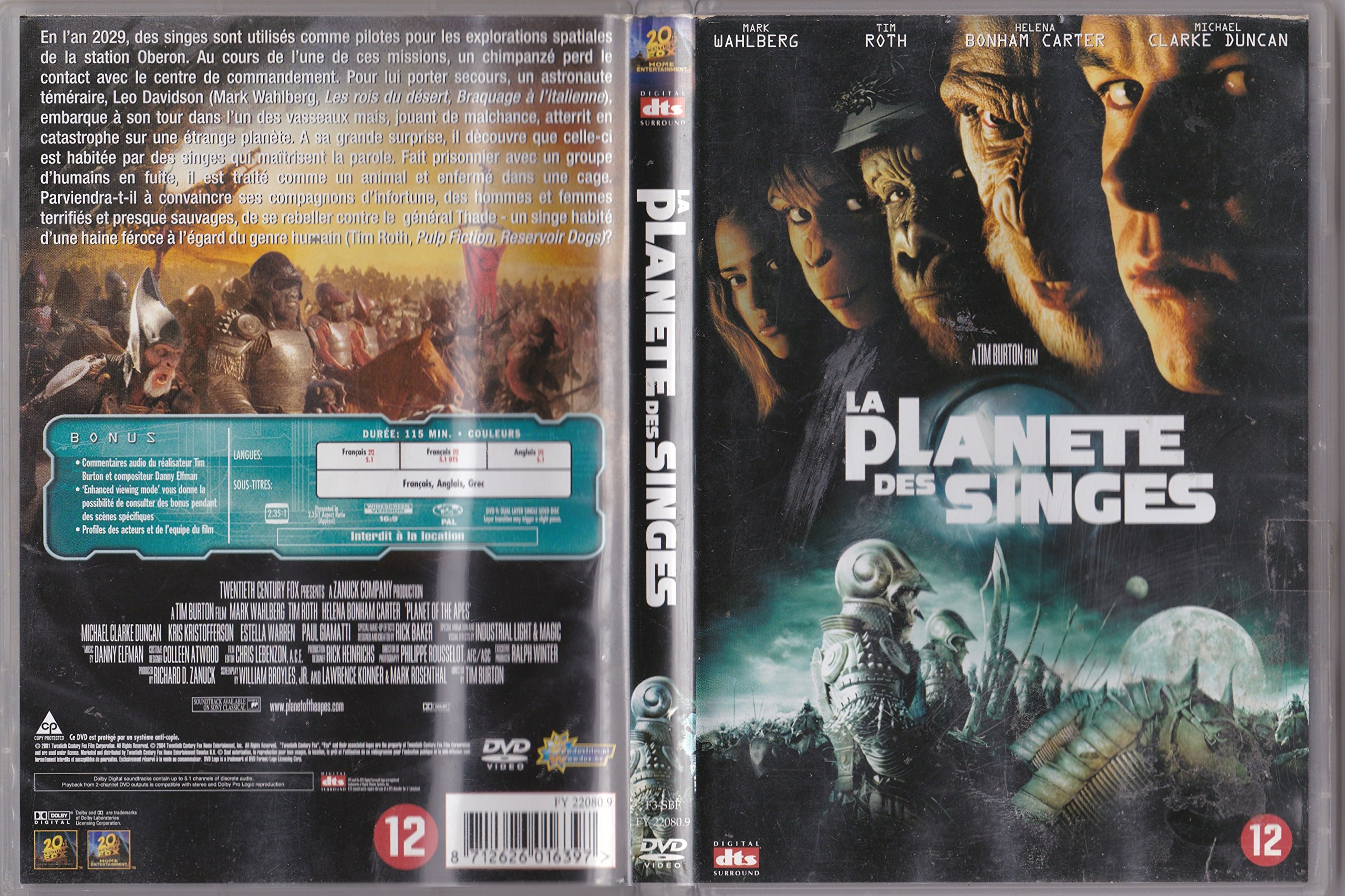 La Planète Des Singes - Édition Single - Edition Belge