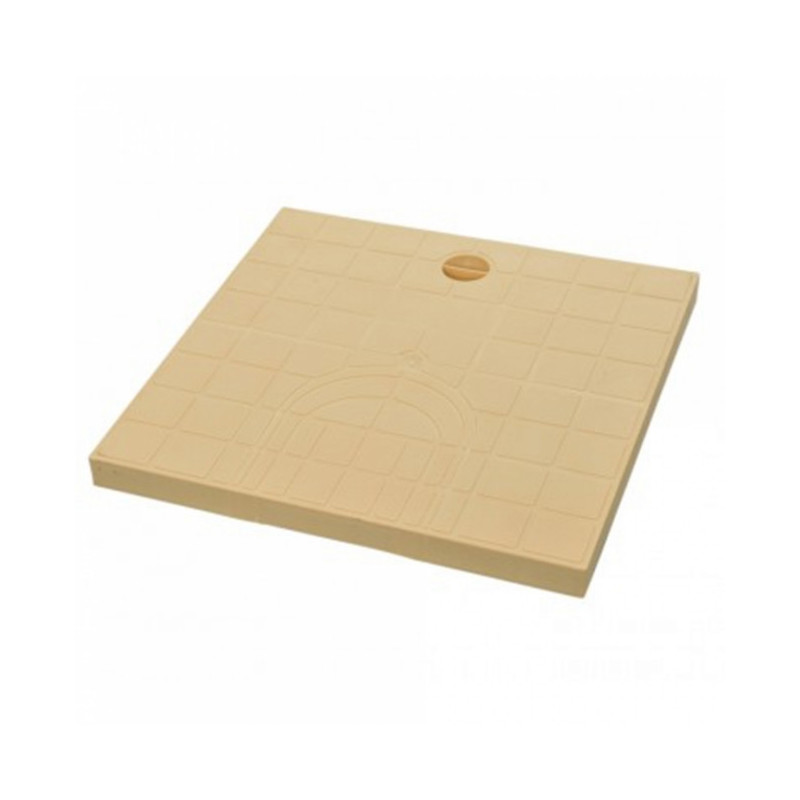 Tampon de regard pluvial GIRPI sable 30 x 30 cm Ø80/100