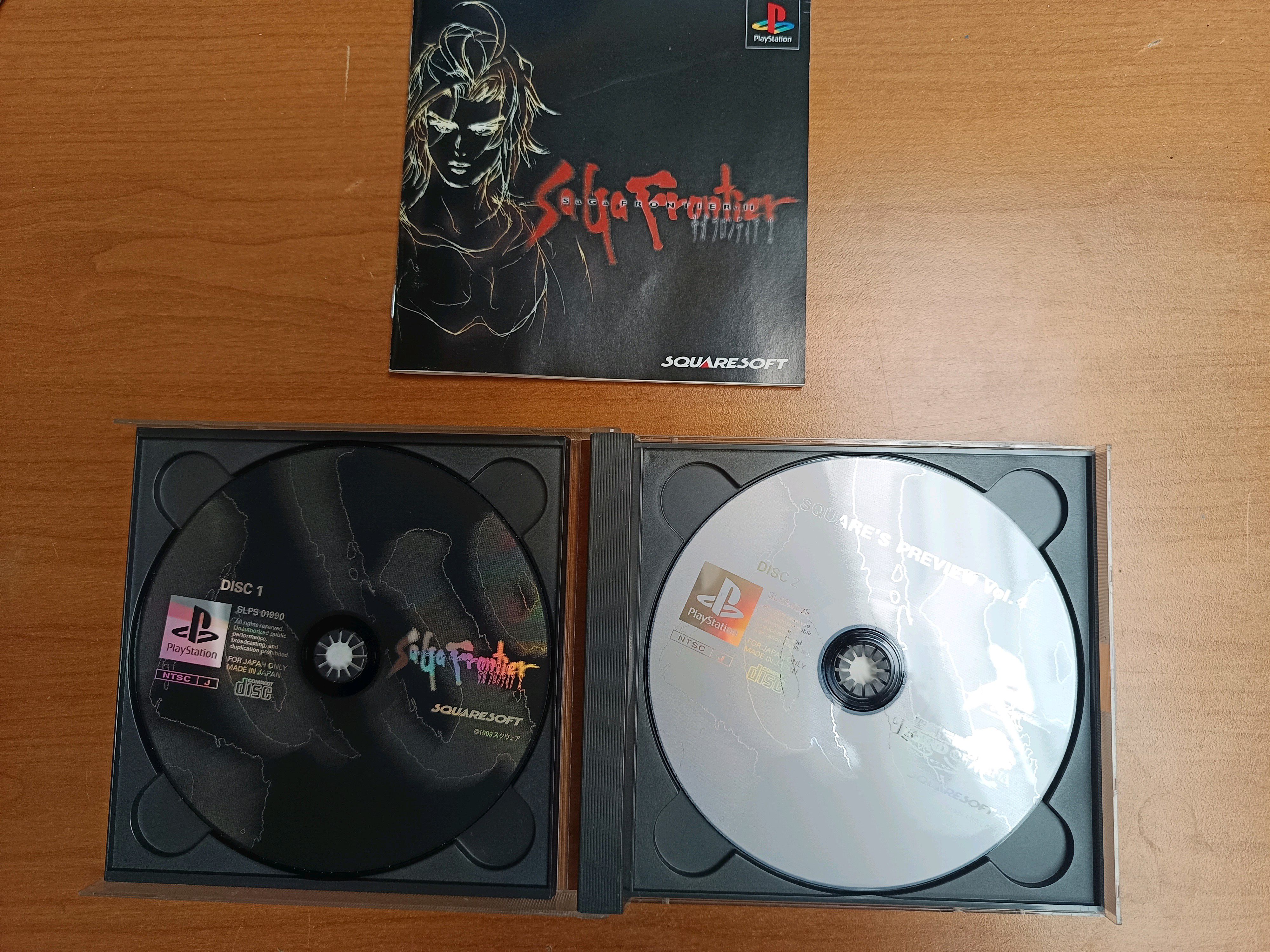 Sony PlayStation PS1 – SaGa Frontier (Squaresoft) – 2 disques + manuel