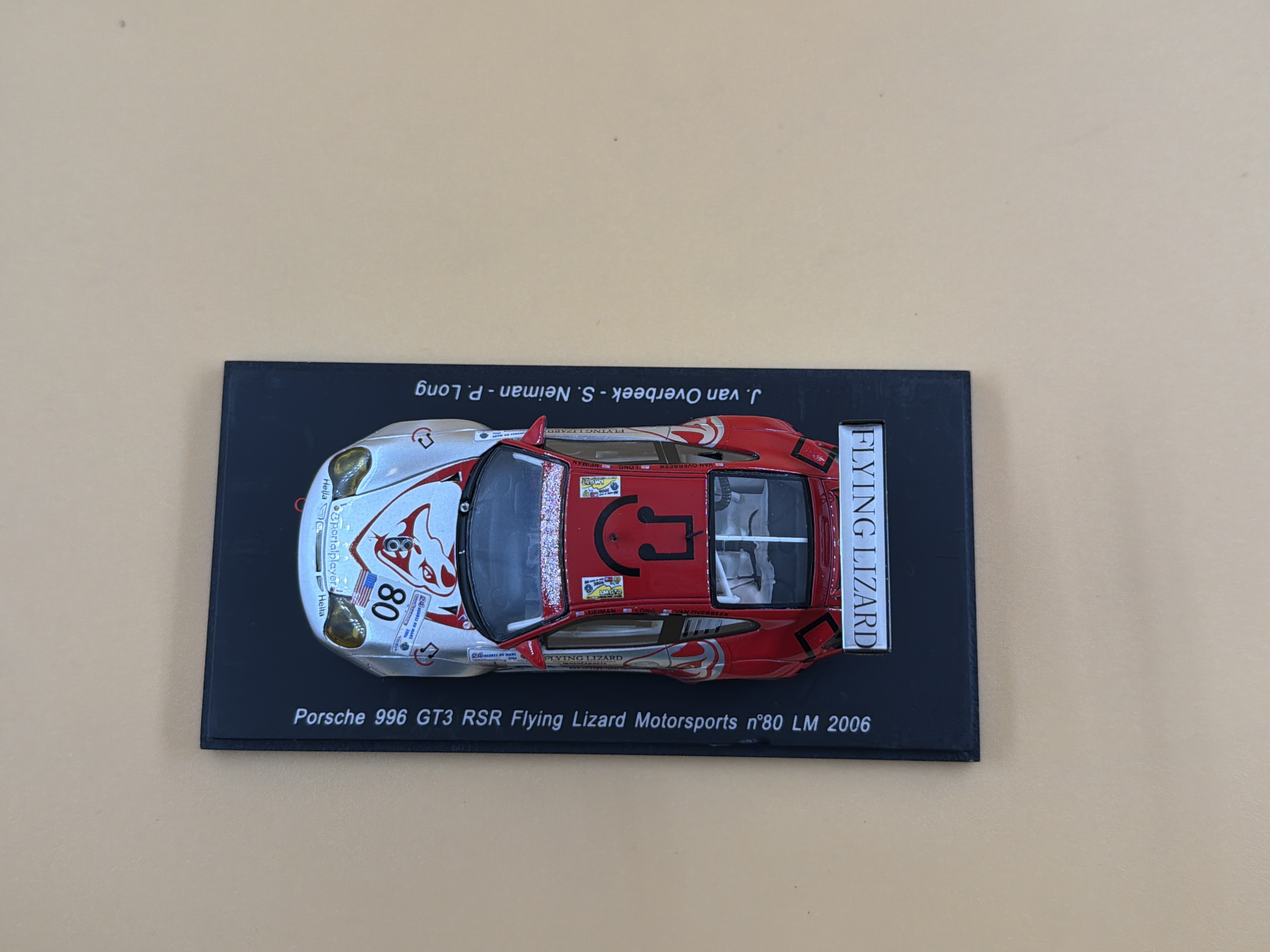 Miniature Porsche 996 GT3 RSR Flying Lizard Motorsports n°80 Le Mans 2006 — photo 3