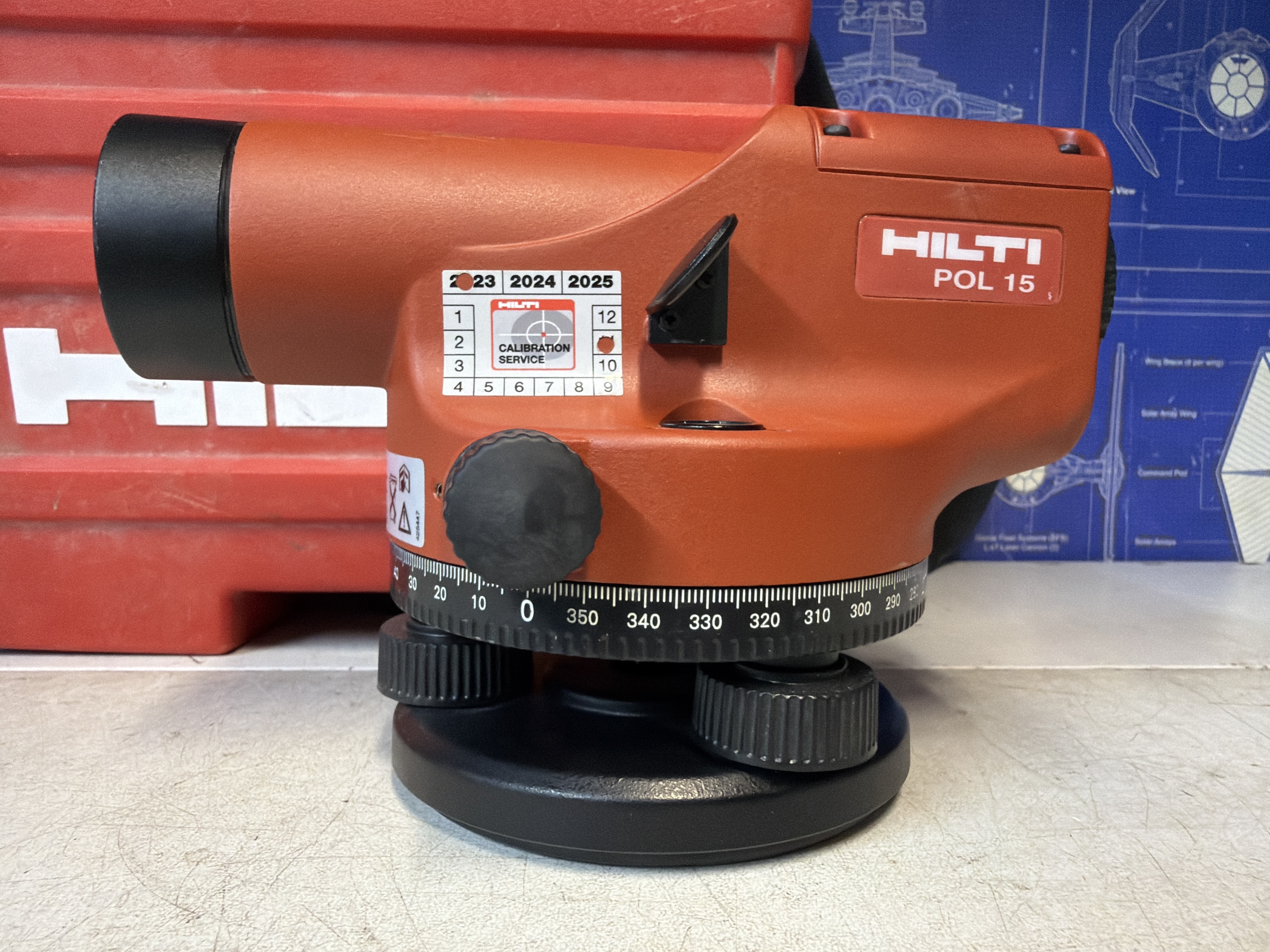 Niveau optique Hilti POL 15 de chantier — photo 2