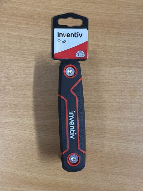 Canif 8 clés tamper torx 1,5 à 7 mm Inventiv