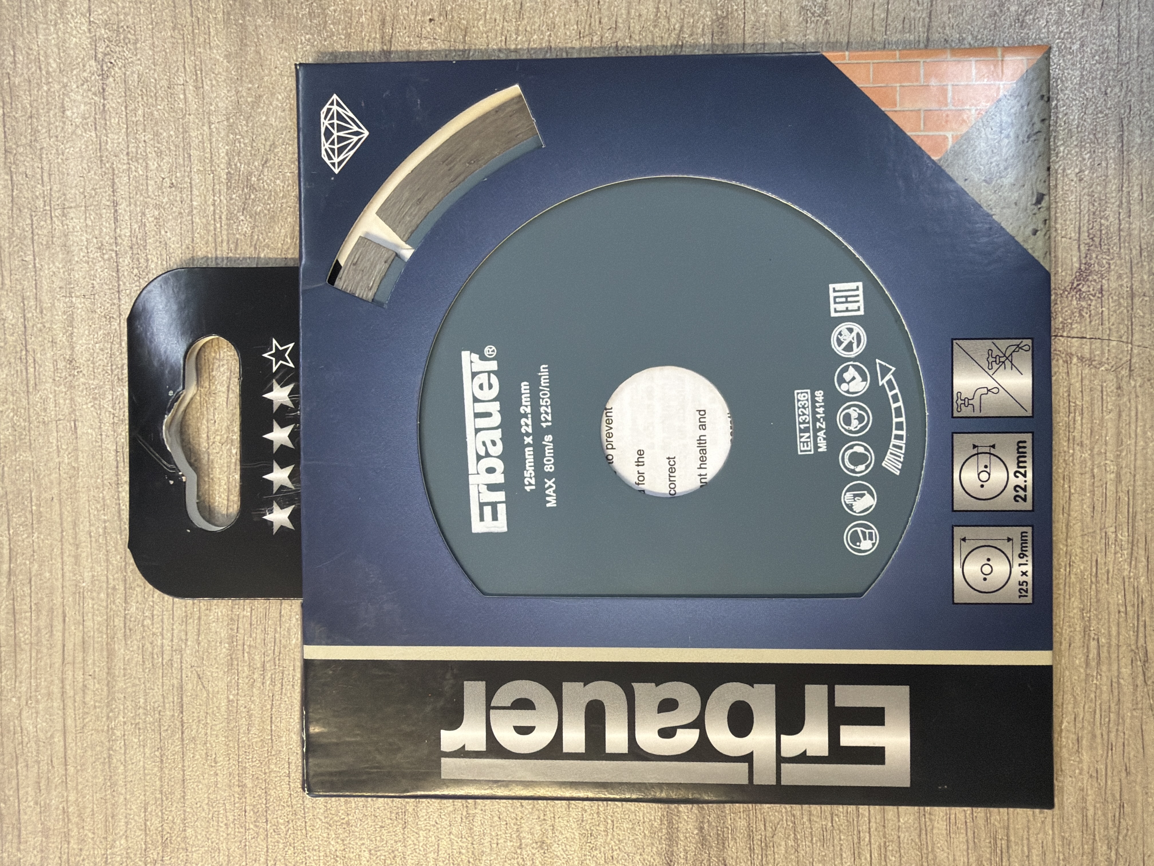 Erbauer UAC disque diamant multi-matériaux 125 mm (alésage 22,23 mm)