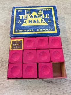Triangle Chalk – craie de billard rouge (boîte)