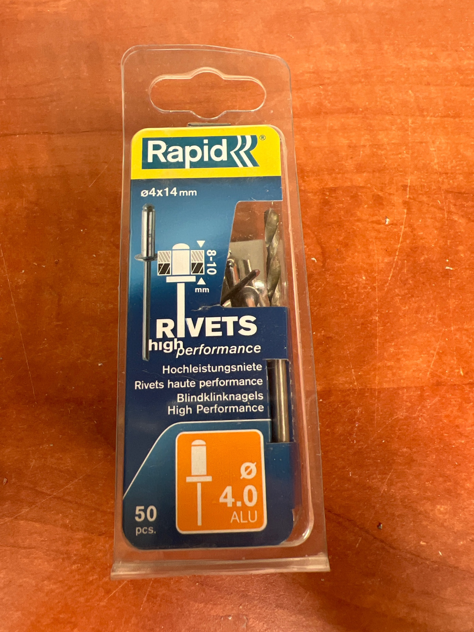 Rapid Rivets High Performance Ø4x14 mm (Ø4.0 ALU) - 50 pièces