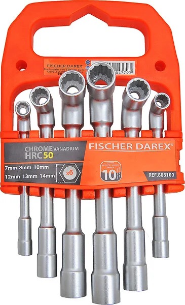 Jeu de 6 clé à pipes débouchées