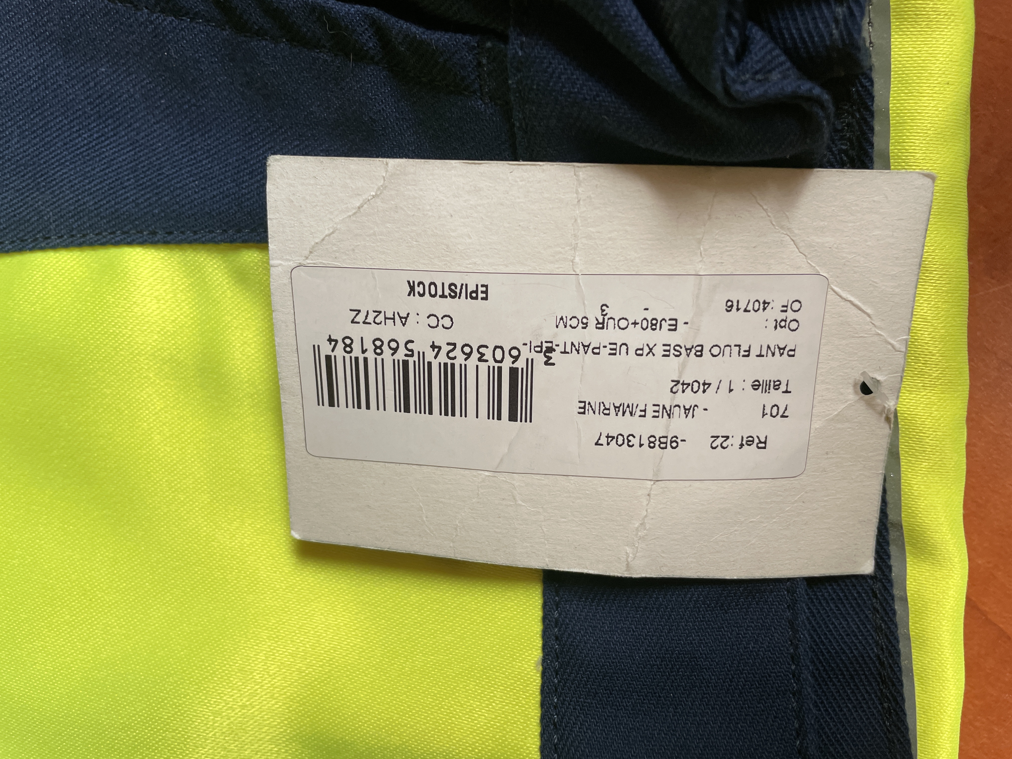 Pantalon haute visibilité Cepovett Fluobase XP 40/42 — photo 2