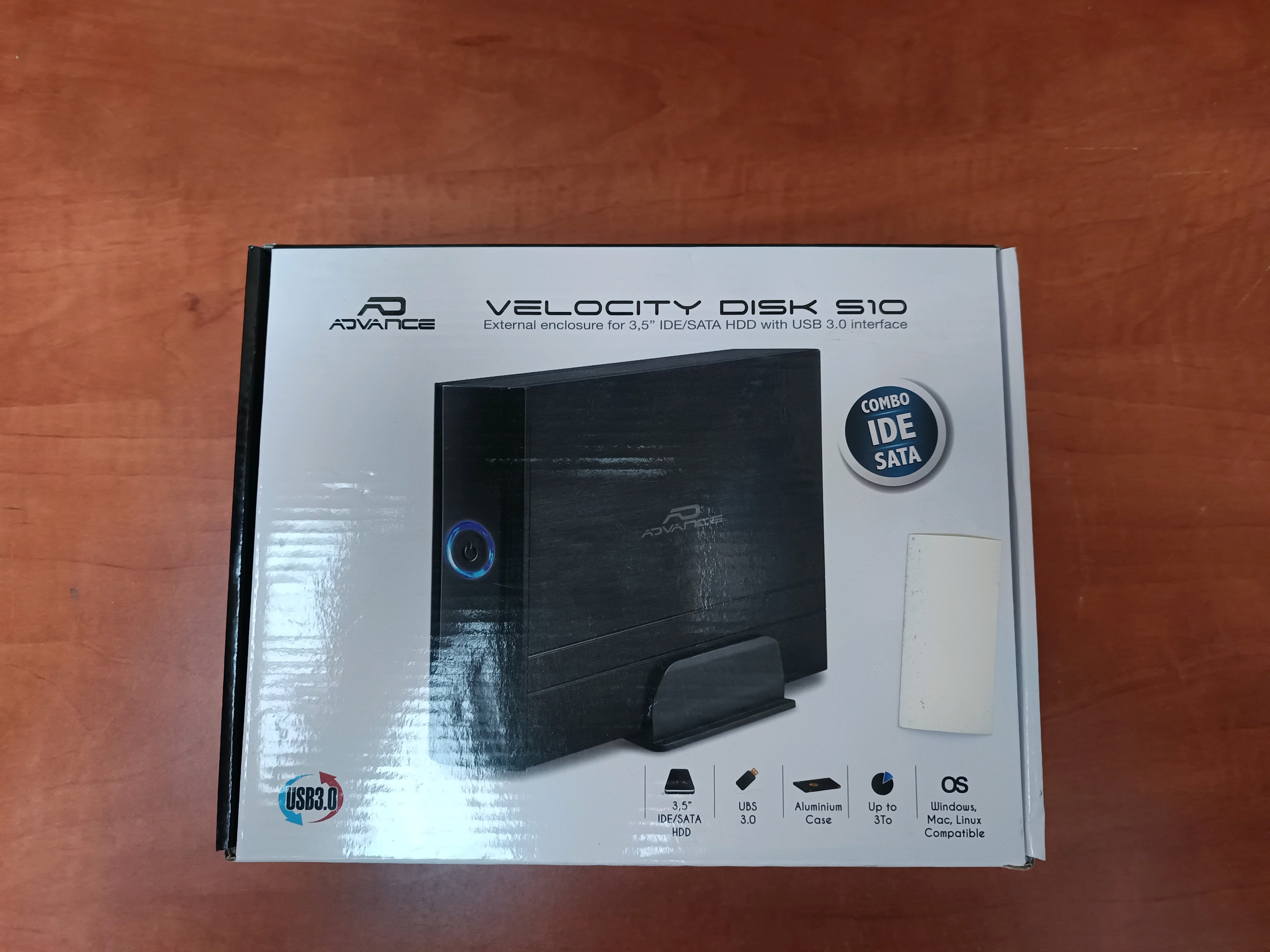 Advance Velocity Disk S10 – Boîtier externe 3,5" pour disque dur IDE/SATA USB 3.0