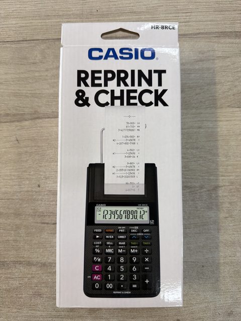 Calculatrice imprimante Casio HR-8RCE-BK noire