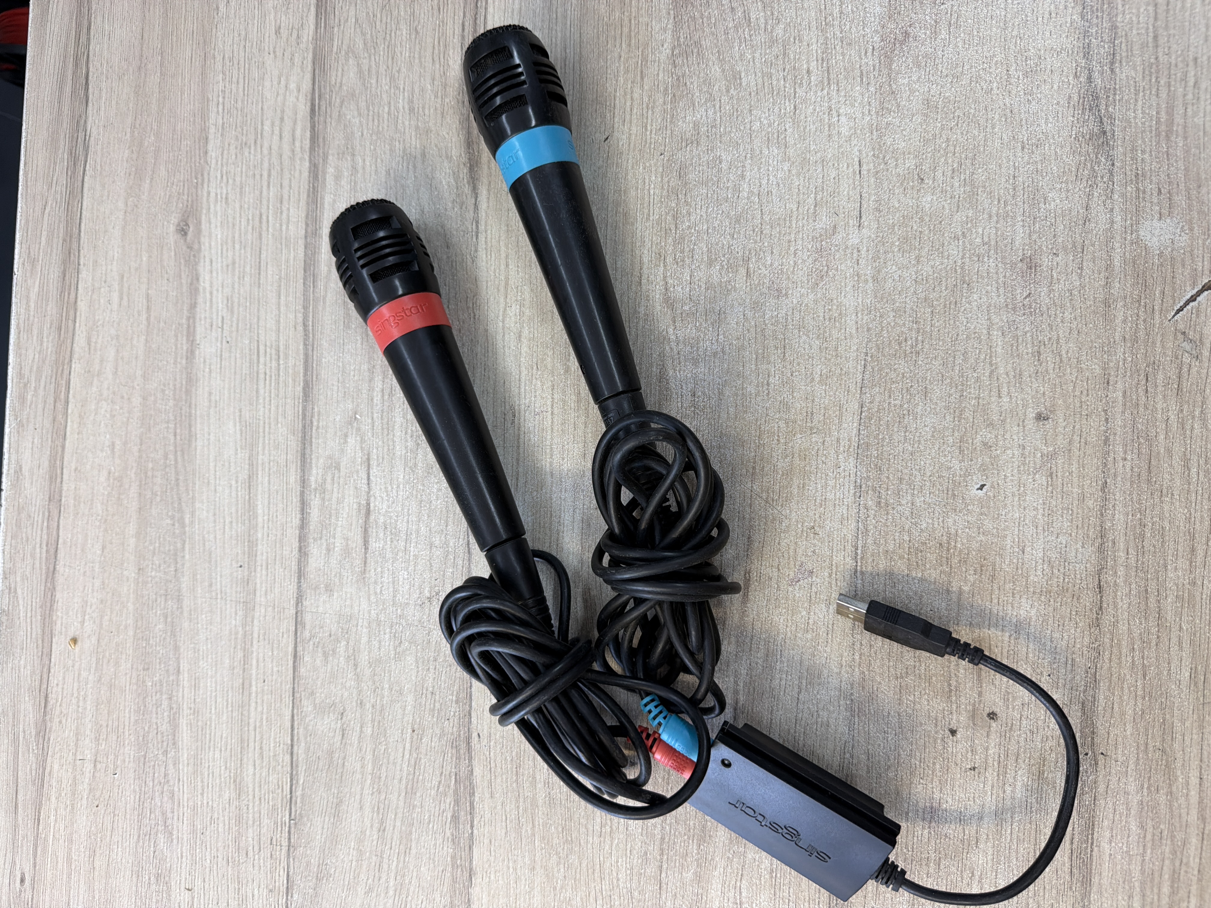 Paire de micros SingStar USB PS2 PS3 PS4