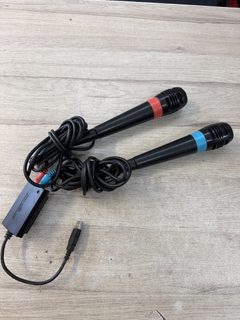 Paire de micros SingStar USB PS2 PS3 PS4