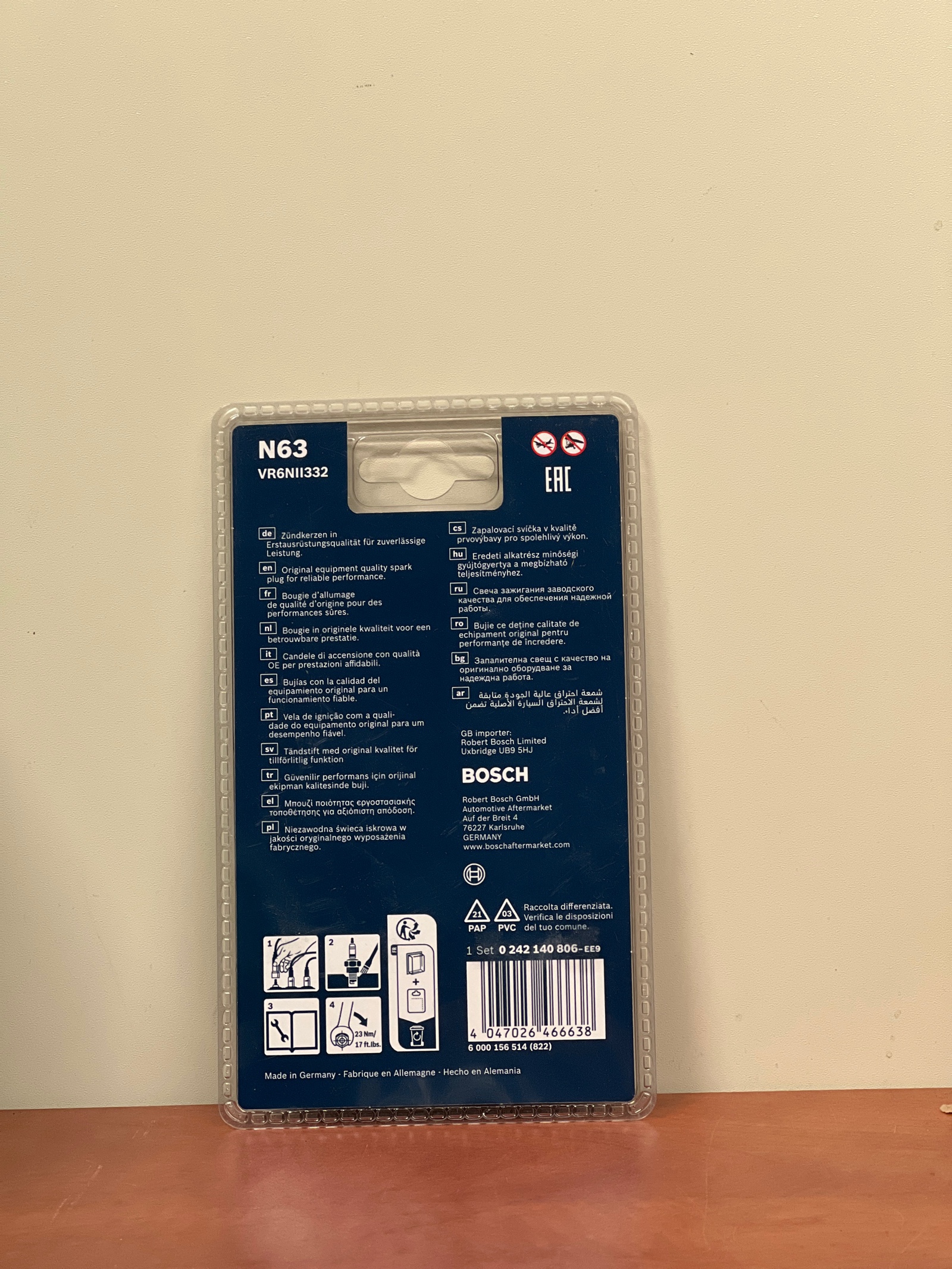 Bosch FR6NII332 – Pack de 4 bougies d’allumage — photo 2