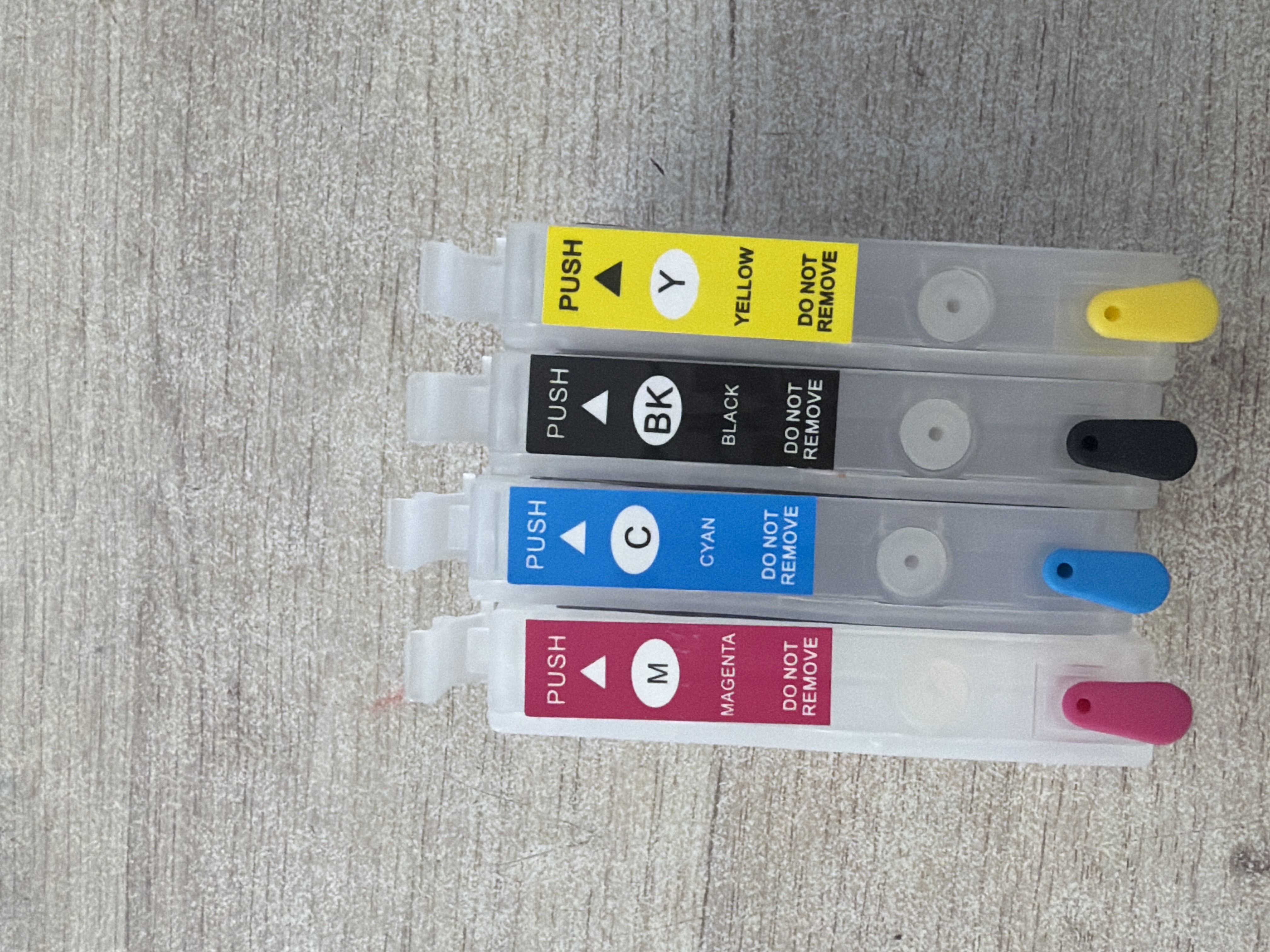 Lot de 4 cartouches d'encre rechargeables Epson 202XL vides neuves