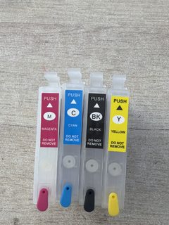 Lot de 4 cartouches d'encre rechargeables Epson 202XL vides neuves