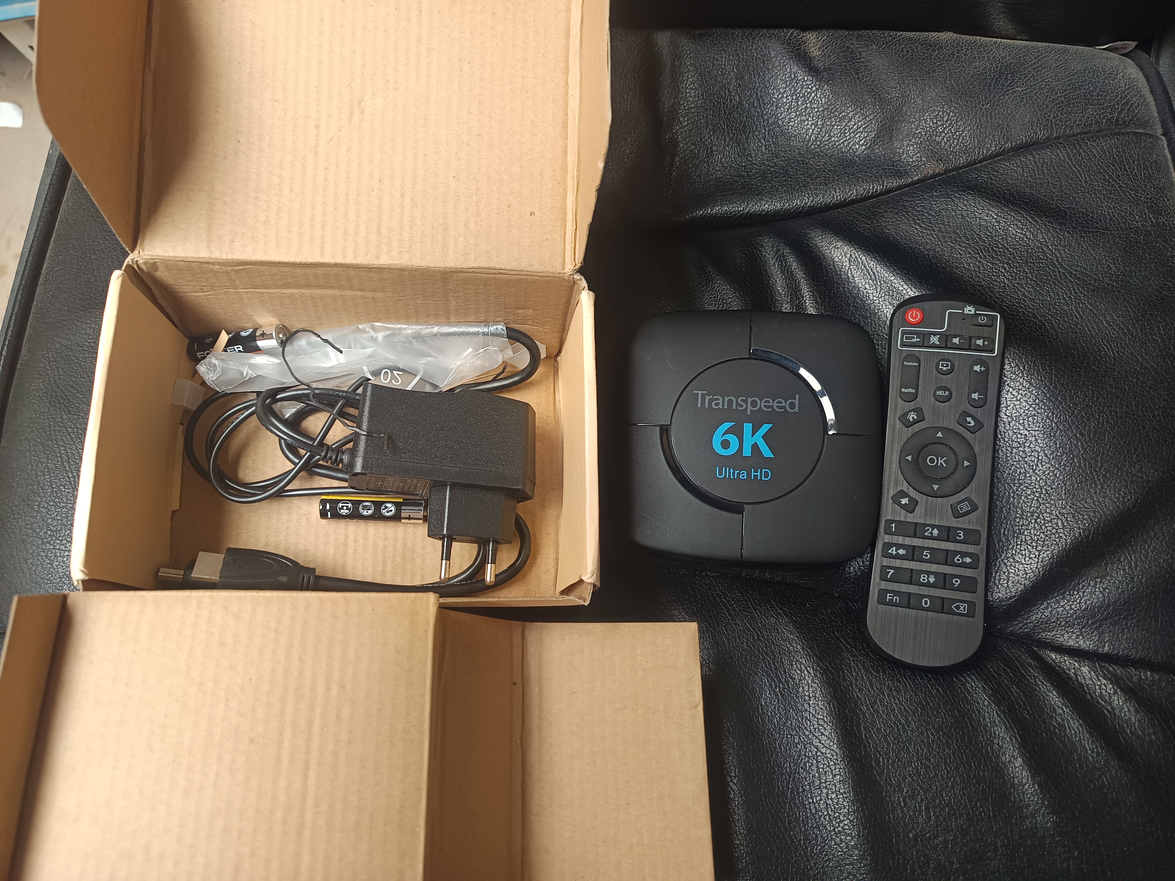 Box TV Transpeed 6K Ultra HD + Télécommande