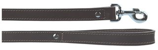 Laisse chien Zolux cuir double 1 m 16 mm marron